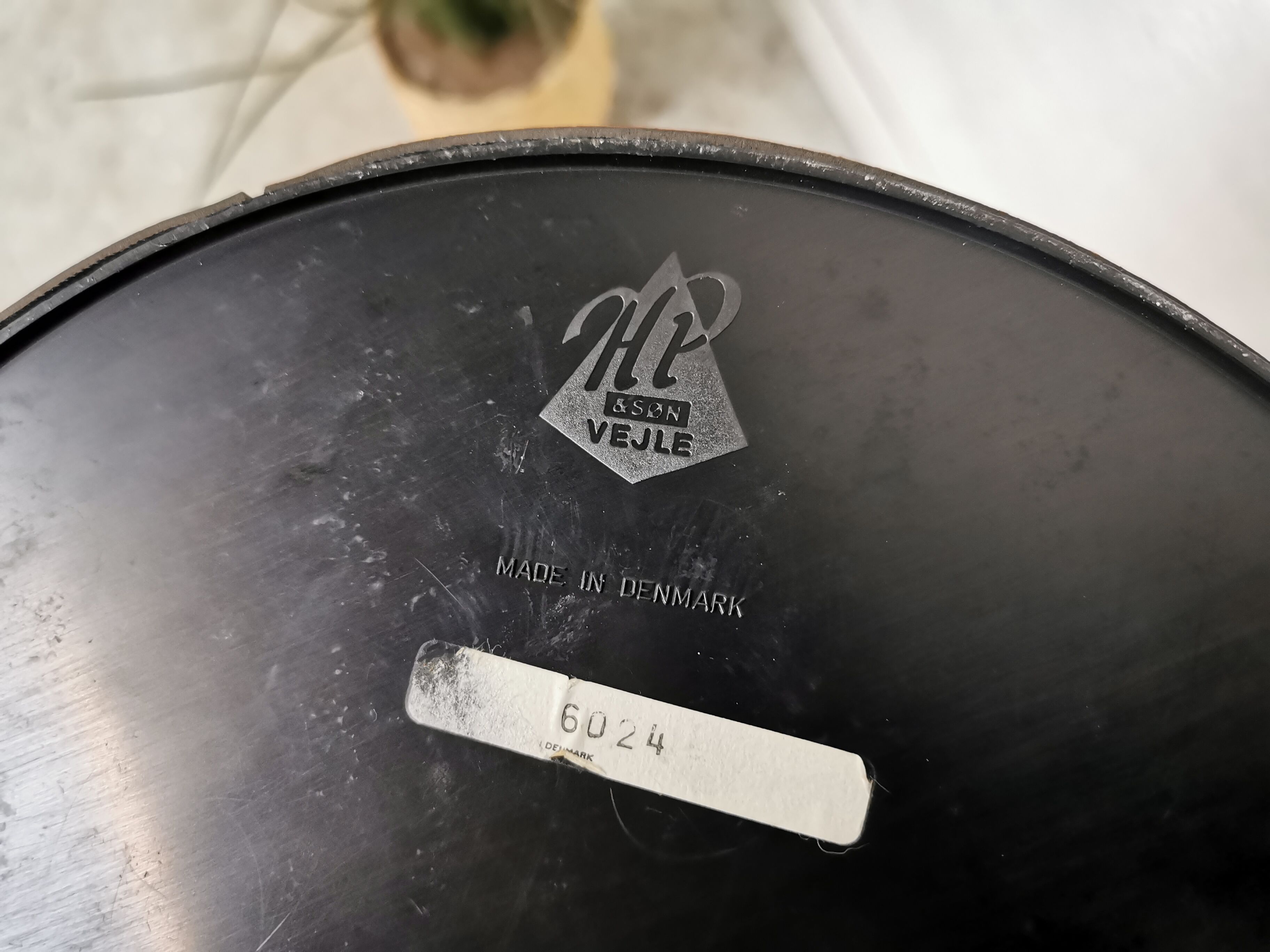 Vintage leather paper basket Denmark