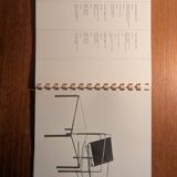 Black modernist design lounge set by Jan van Opzeeland in leather and steel bar, Netherlands, 1980s