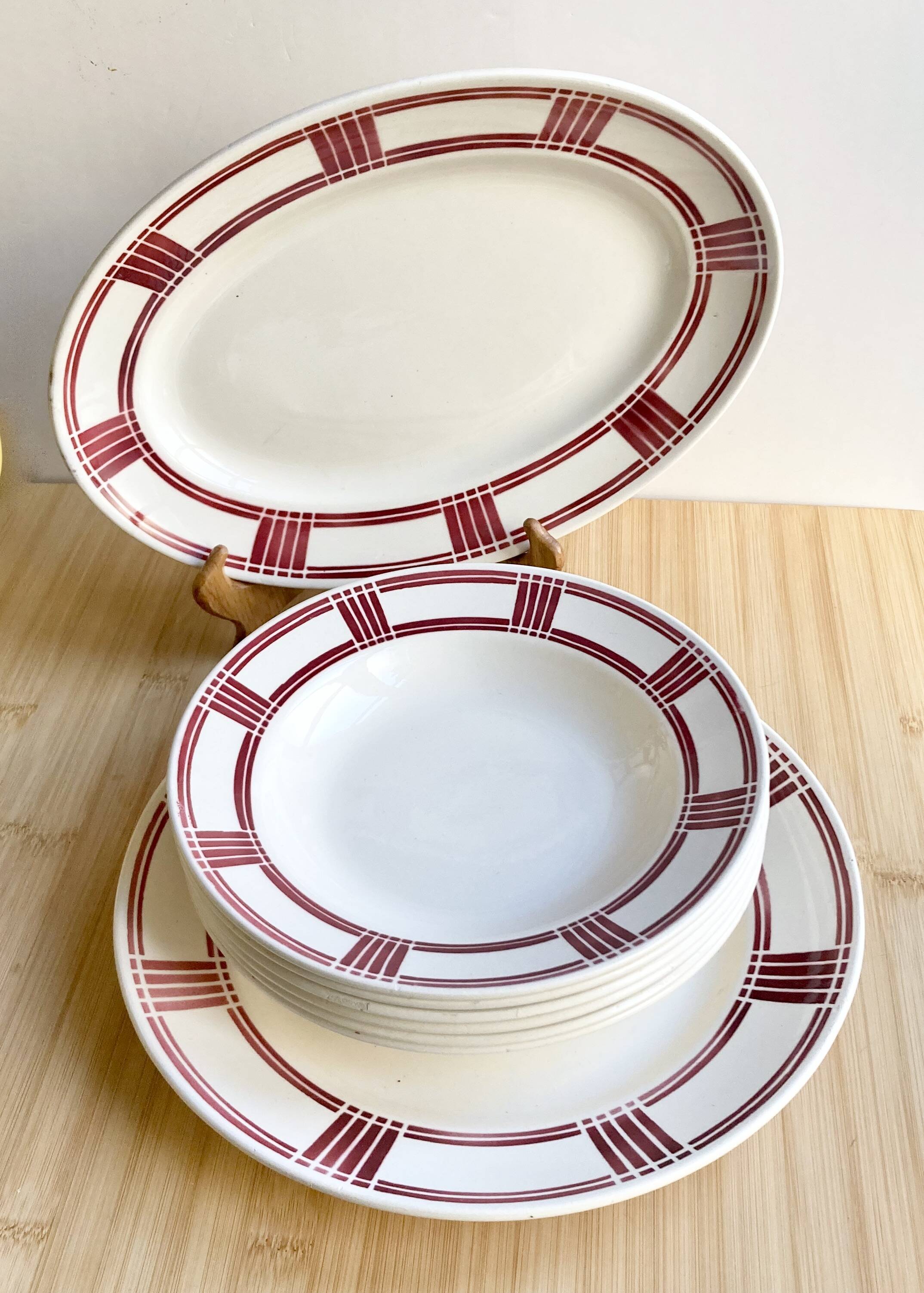 Oval dish Badonviller 30's