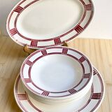 Oval dish Badonviller 30's