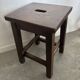 Varnished wooden stool
