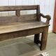 Banc rustique en châtaignier fin XIXème