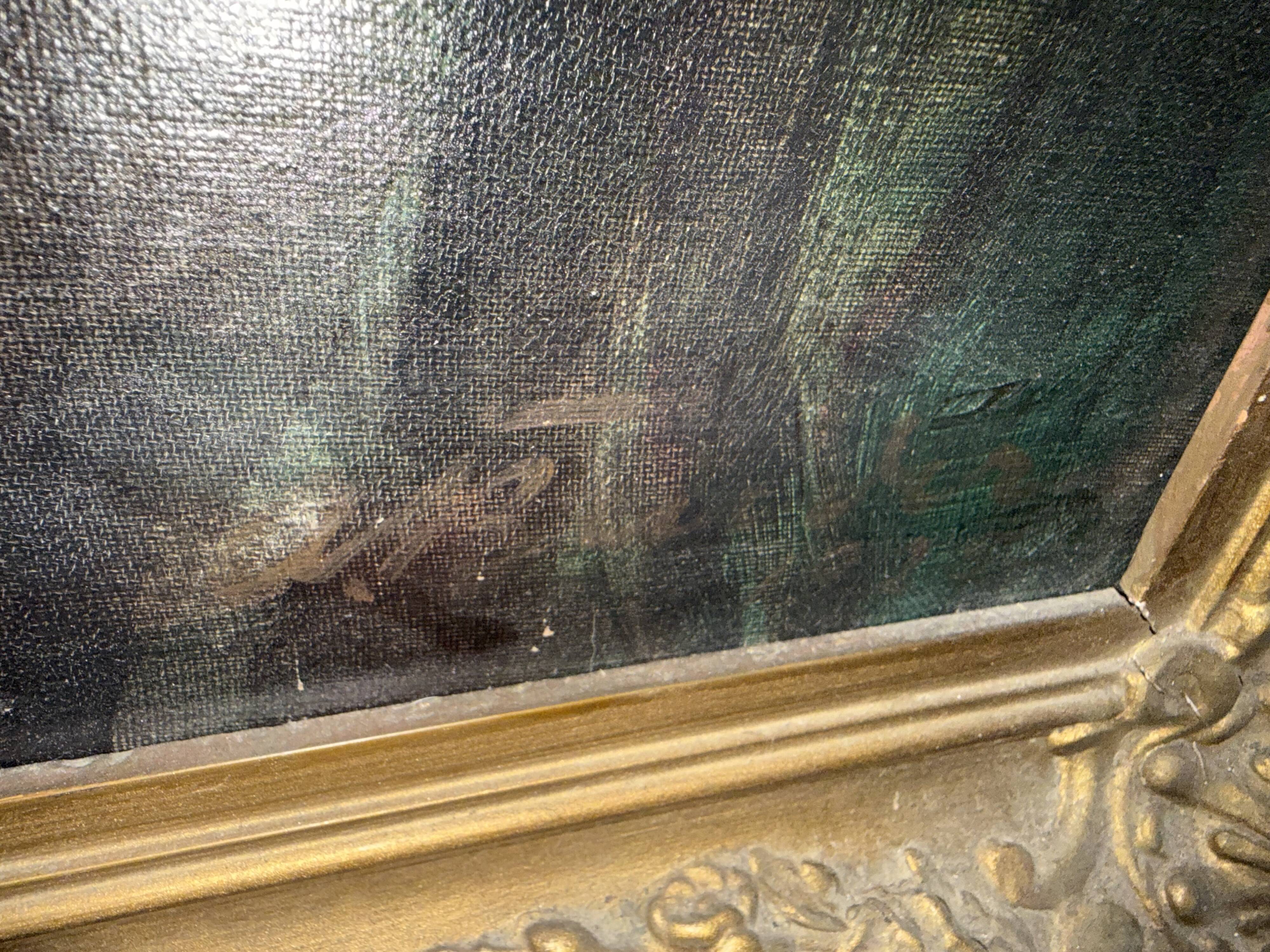 Large canvas 19th century