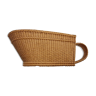 Wicker wine basket