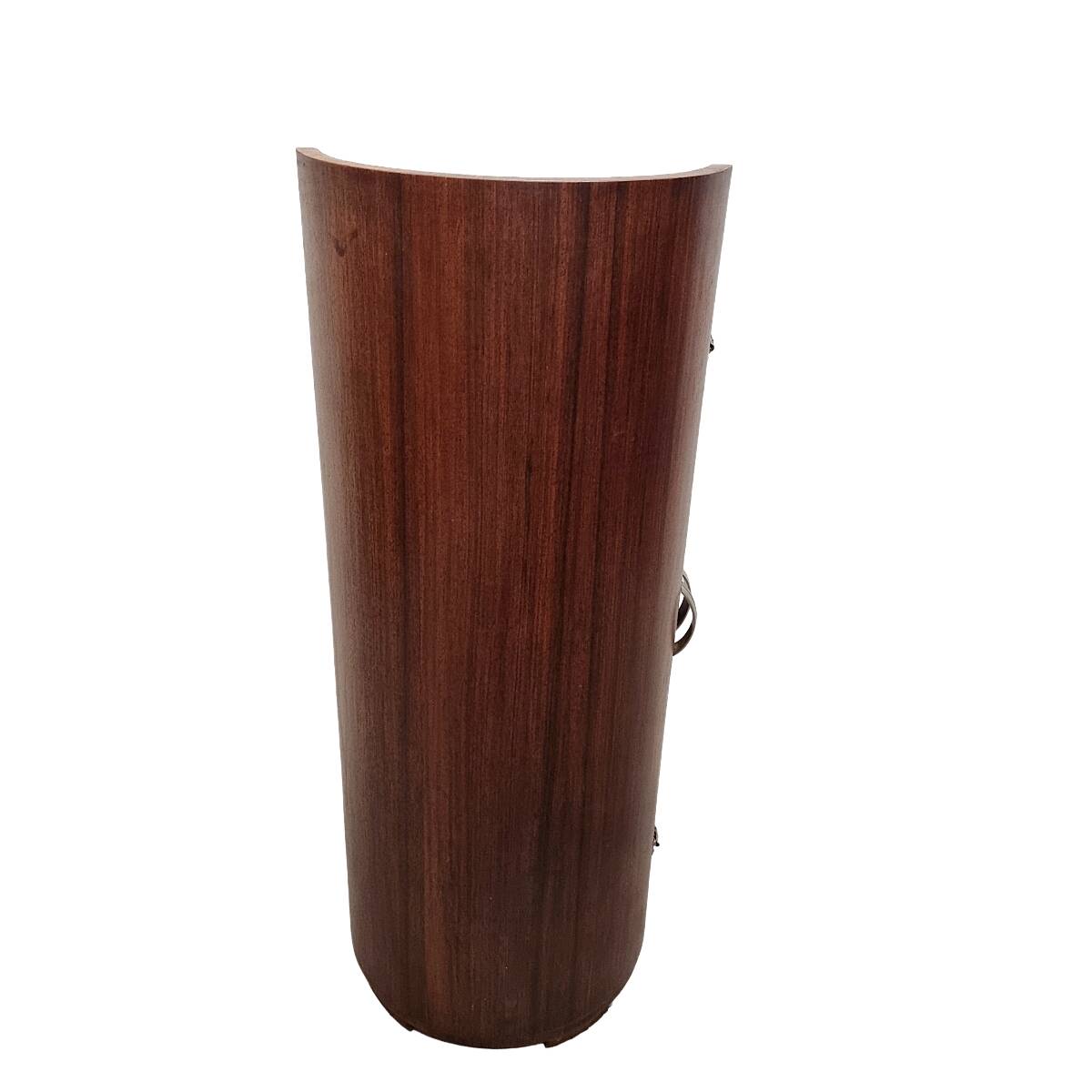 French Art Deco Mahogany round Bar Furniture, 1920/30s