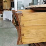 Chest of drawers tomb 1950's style louis xv inlaid