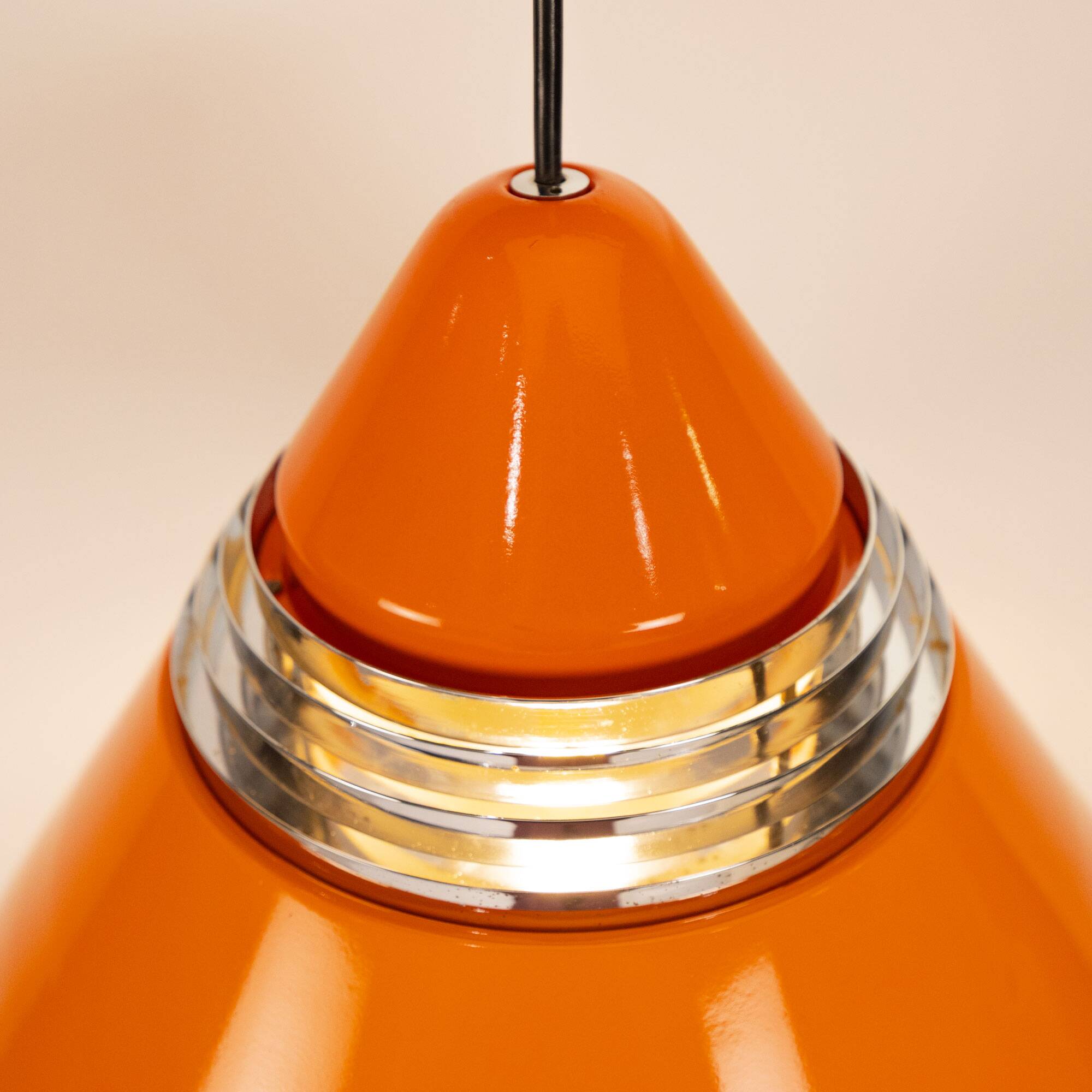 Red Scone Pendant Lamp by Kazuo Motozawa for Staff
