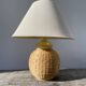Rattan bedside lamp