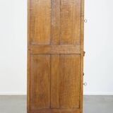 Antique oak bread cabinet from the late 17th century with working locks