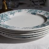 Suite de 5 assiettes Terre de Fer