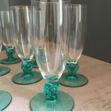 7 verres Luminarc bleu turquoise