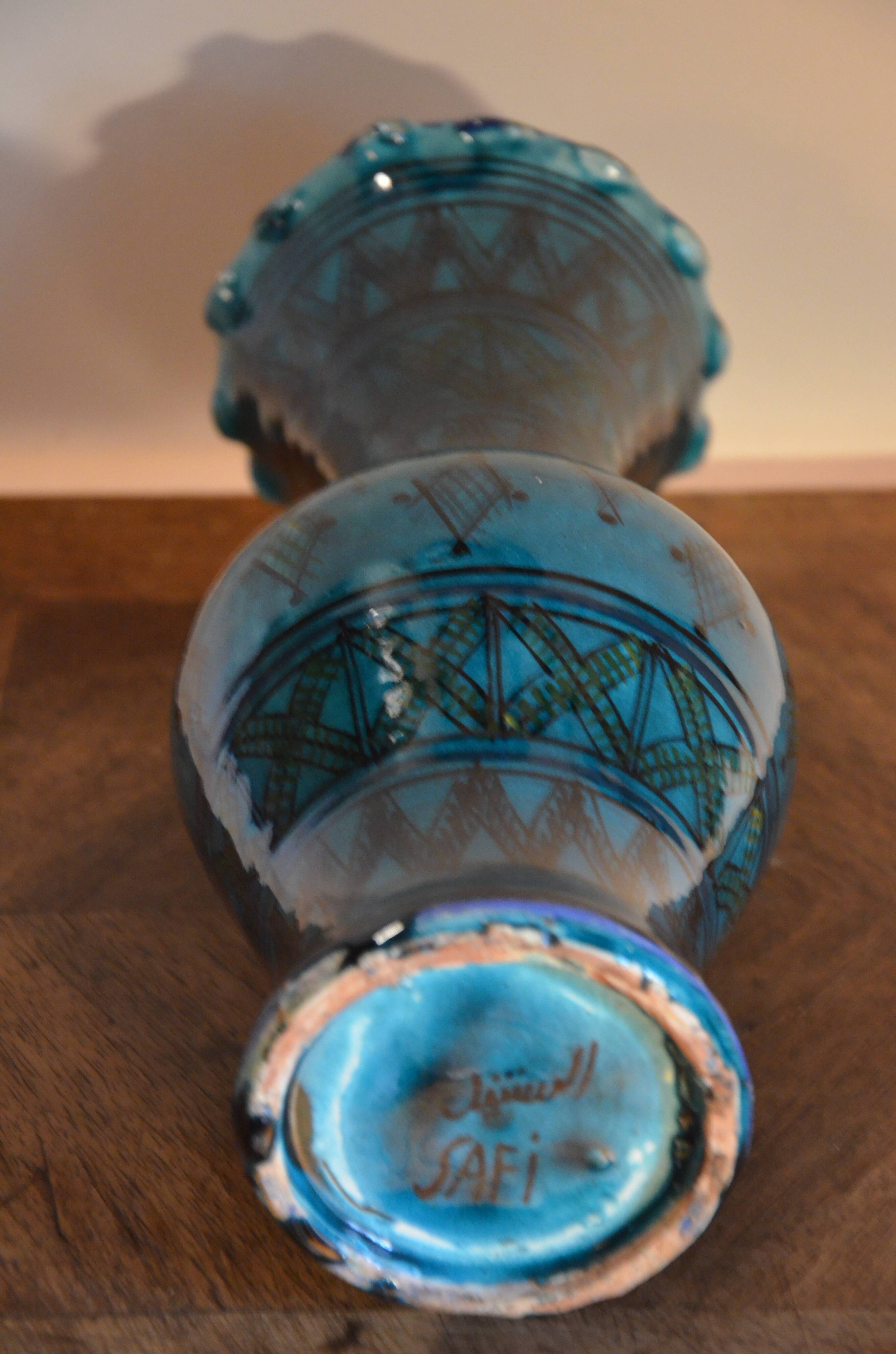 Moroccan Safi ceramic vase