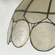 Paire de suspensions lustres en nacre capiz 1950