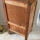 Table de chevet cube en chêne annees 50