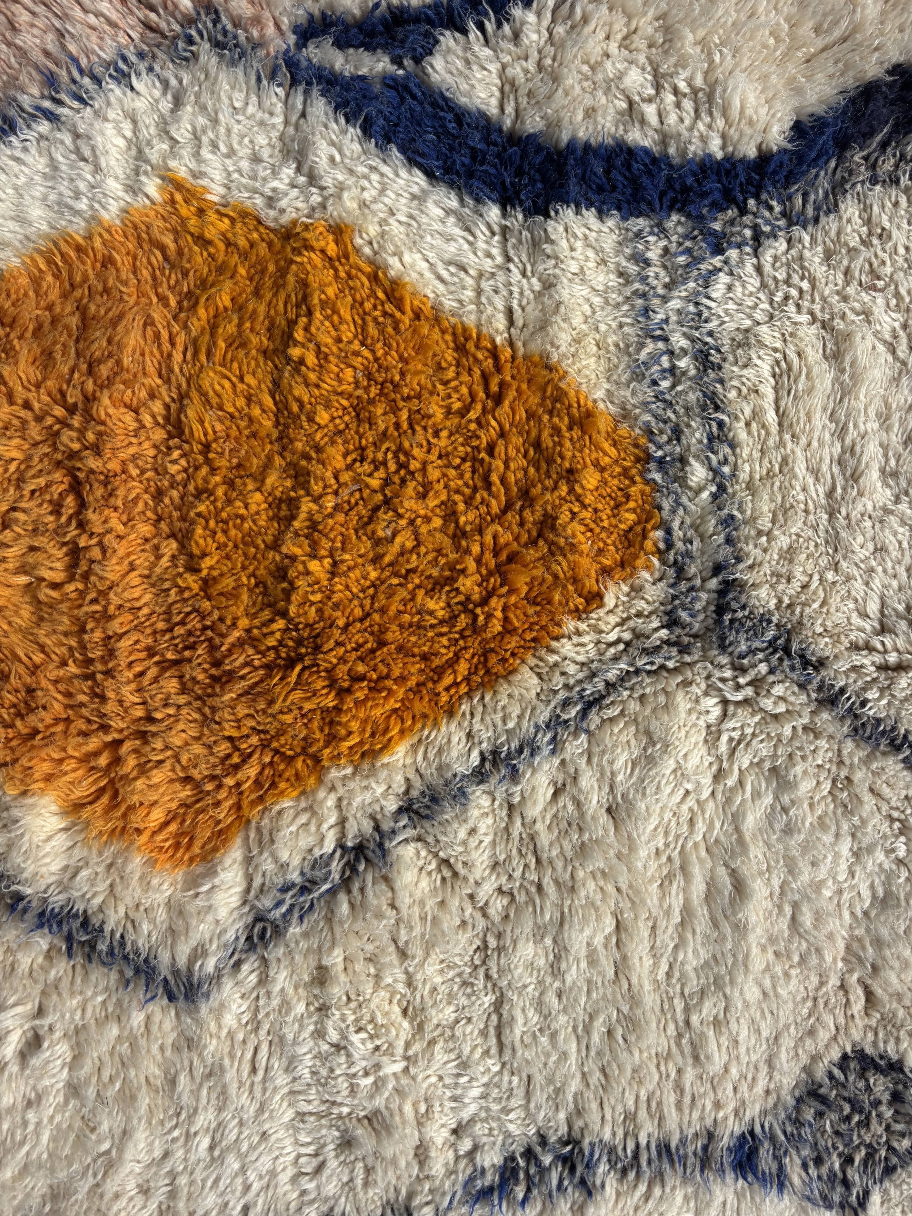 Tapis berbère Beni Ouarain M'rirt artisanal, Maroc
