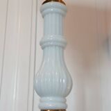 Vintage art deco opaline and bronze floor lamp