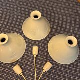 3 Danish pendant lights from the 80s