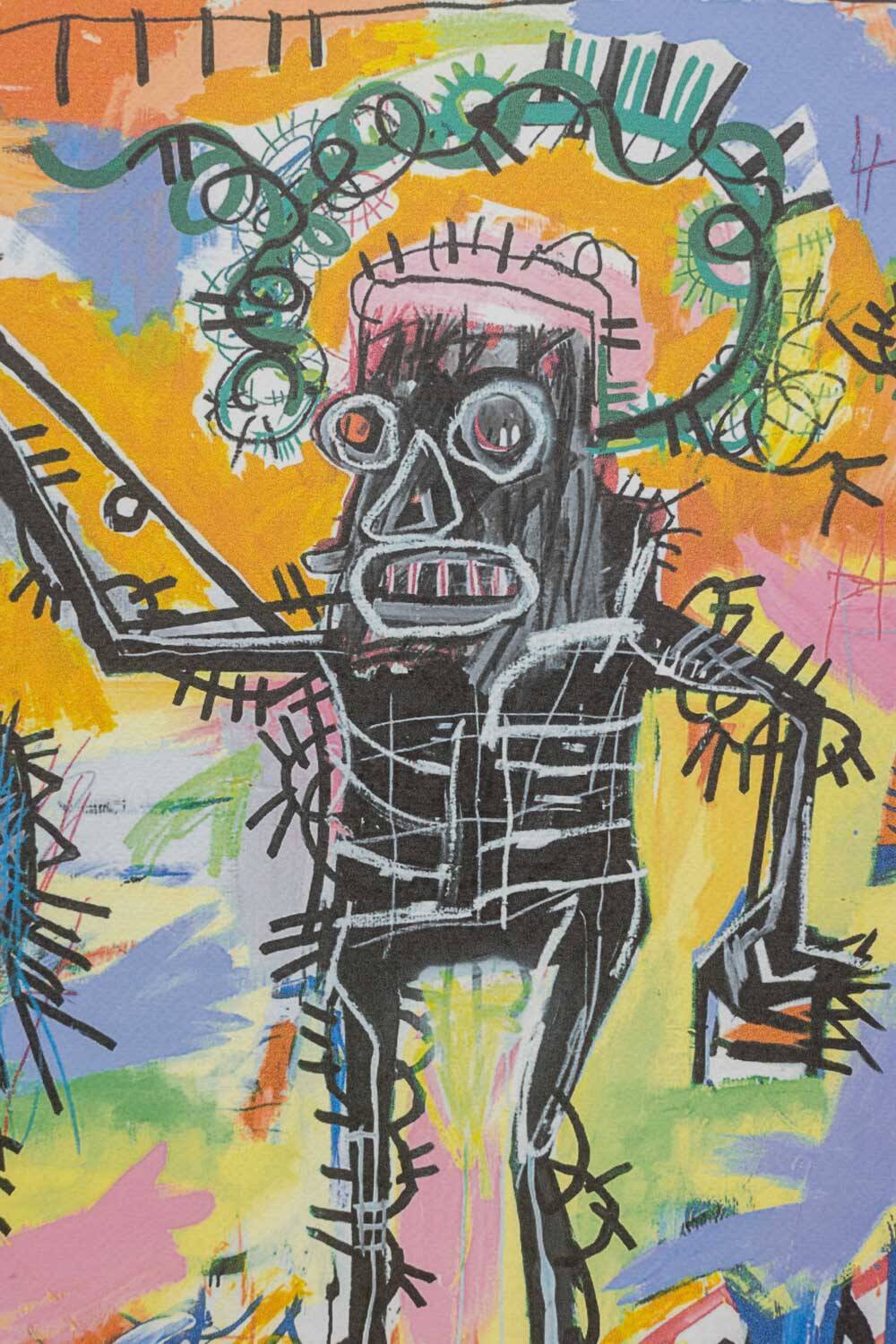 Jean-Michel Basquiat. Numbered color screenprint. 1990s.