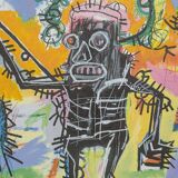 Jean-Michel Basquiat. Numbered color screenprint. 1990s.