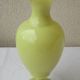 Yellow opaline vase