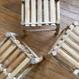 Small bamboo bench