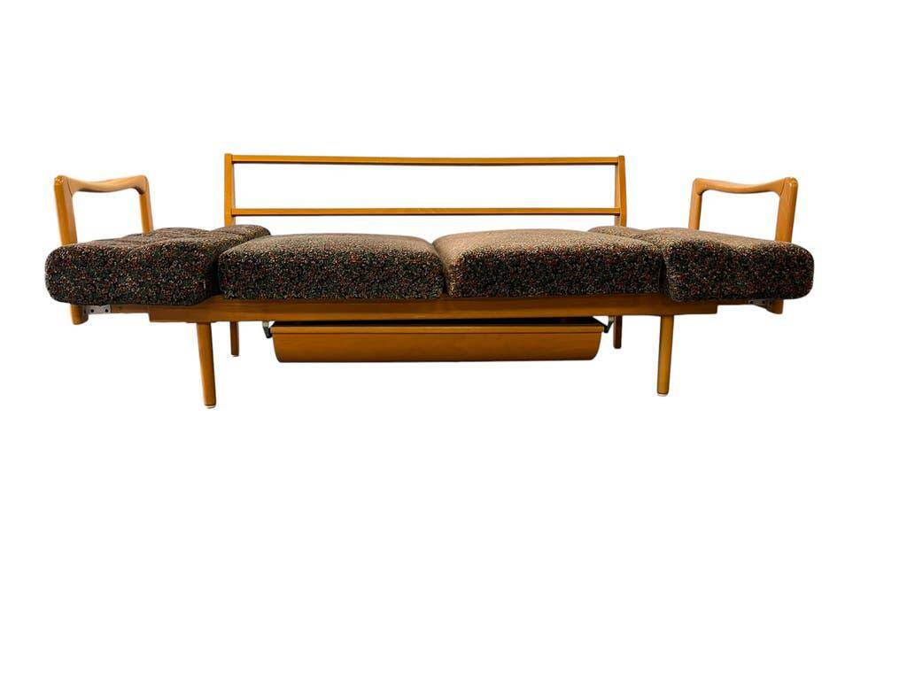 Lit de jour/fauteuil/canapé vintage en bois KNOLL