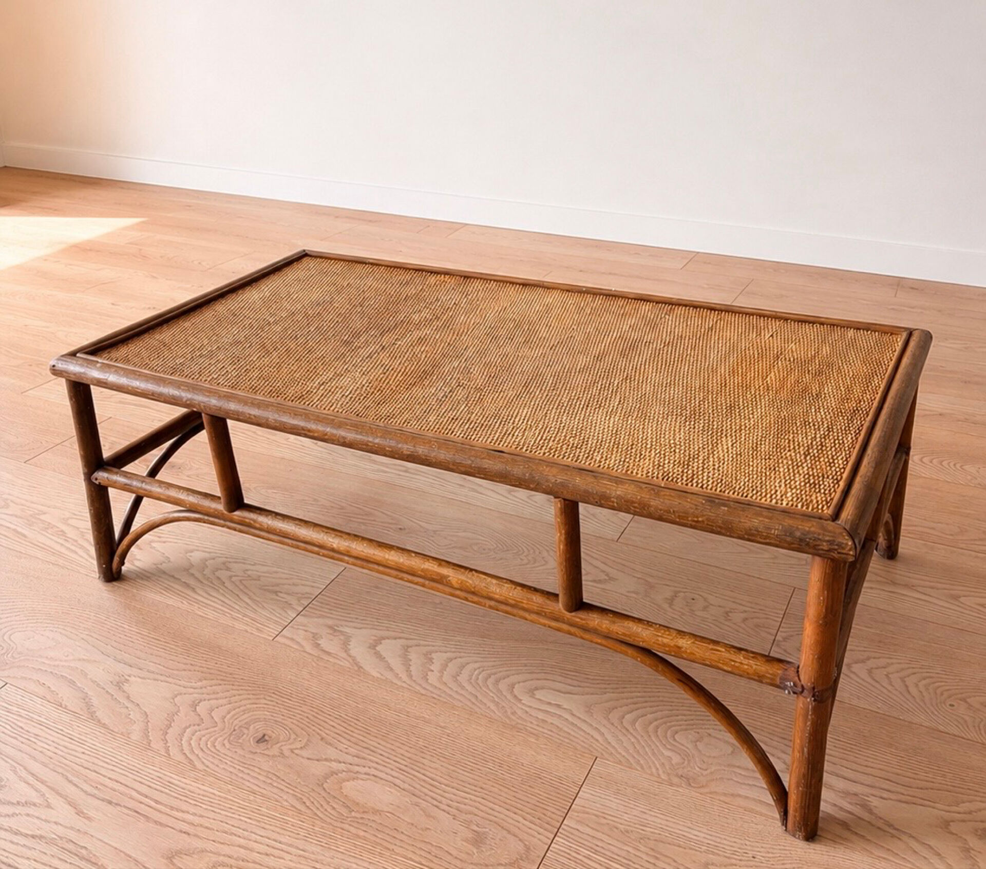 Rattan coffee table