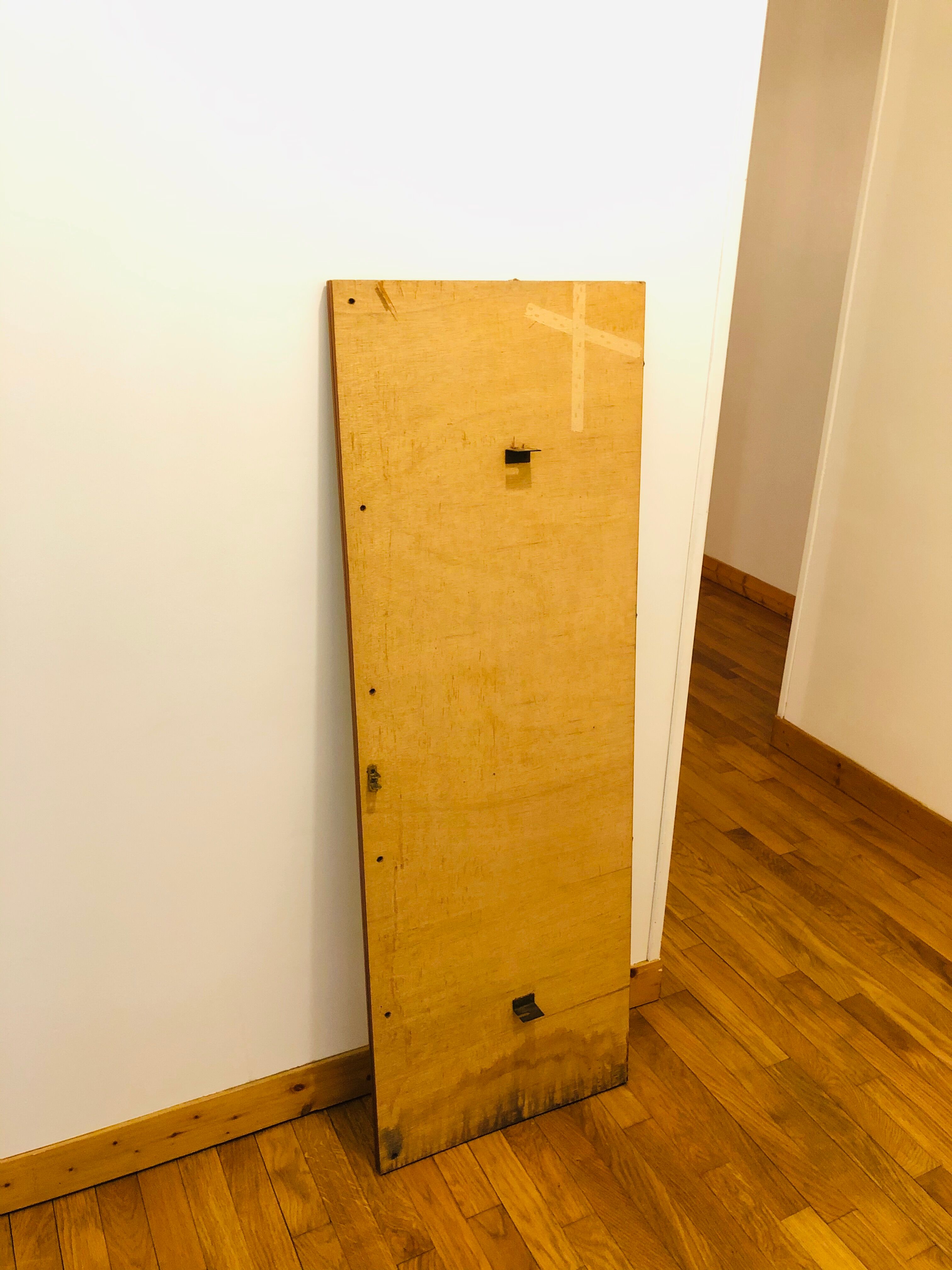 Scandinavian teak mirror 132 cm x 45