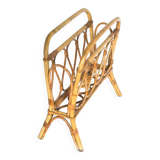 Rattan magazine rack