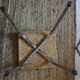 Tabouret formica blanc gris vintage