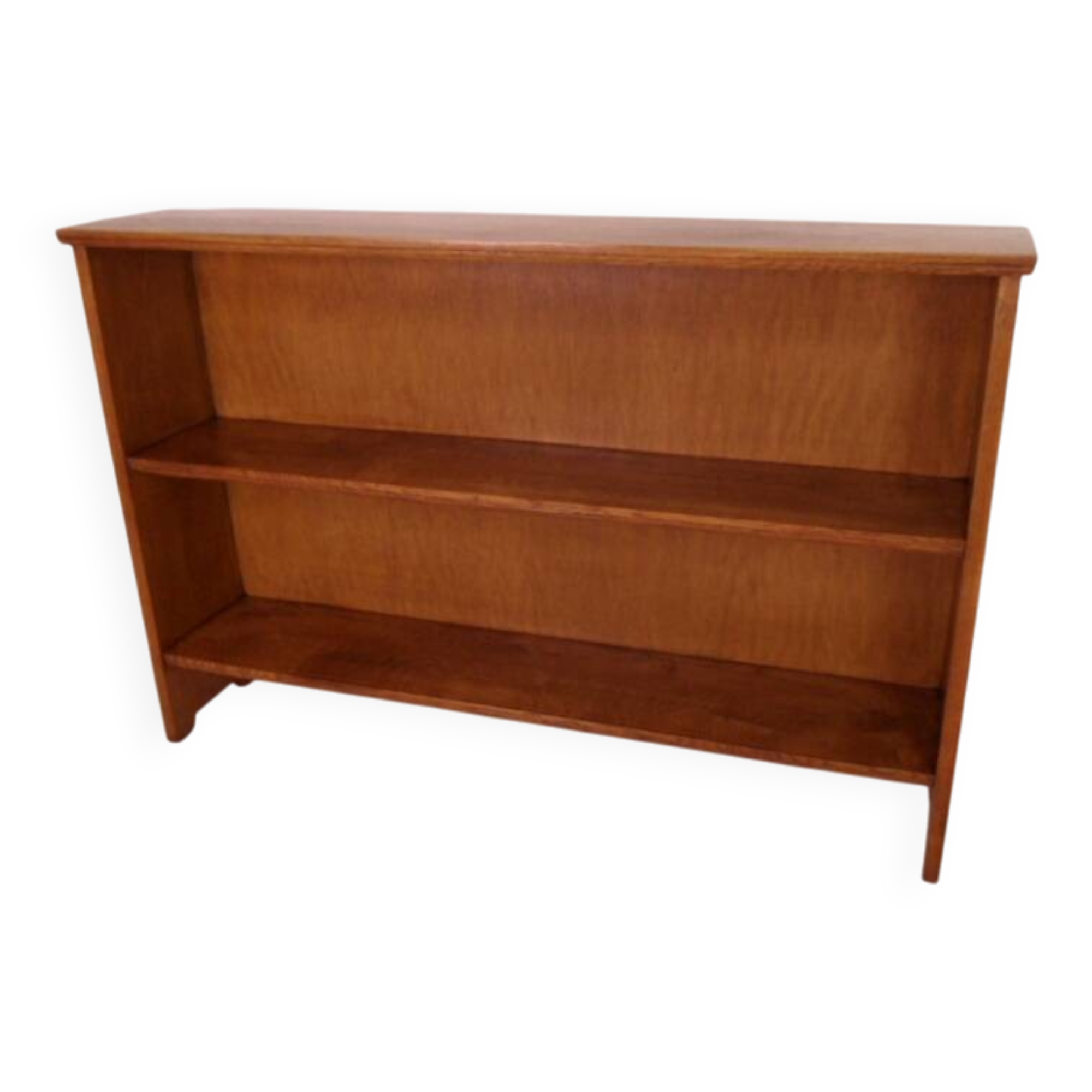 Vintage oak open bookcase