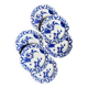 6 dessert plates Creil & Montereau in blue ironstone, "Japan" service