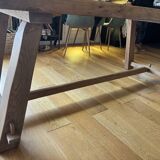 Brutalist elm table