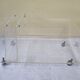 Table basse et porte revue en plexiglas vintage, années 70