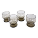 Verres ambrés vintage