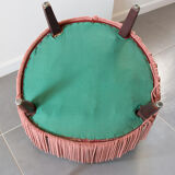 Old rose toad armchair