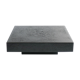 Black brutalist coffee table