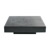 Black brutalist coffee table