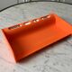 Dater empty pocket in orange plastic seventies 70s