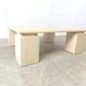 Table basse en travertin années 1970, Italie