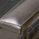 Vintage "Daybed" sofa bench in metal and imitation leather, 1950