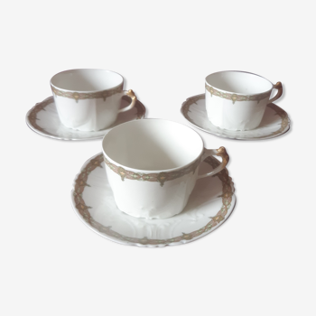 Tasses porcelaine Limoges