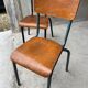 Set of 10 vintage mismatched industrial chairs mullca