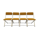 4 folding gold vintage Eyrel chairs