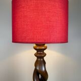 Twisted wood lamp from the 60s