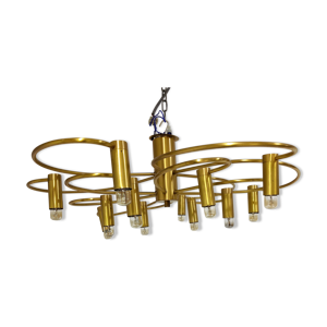 lustre en laiton vintage, - 1970