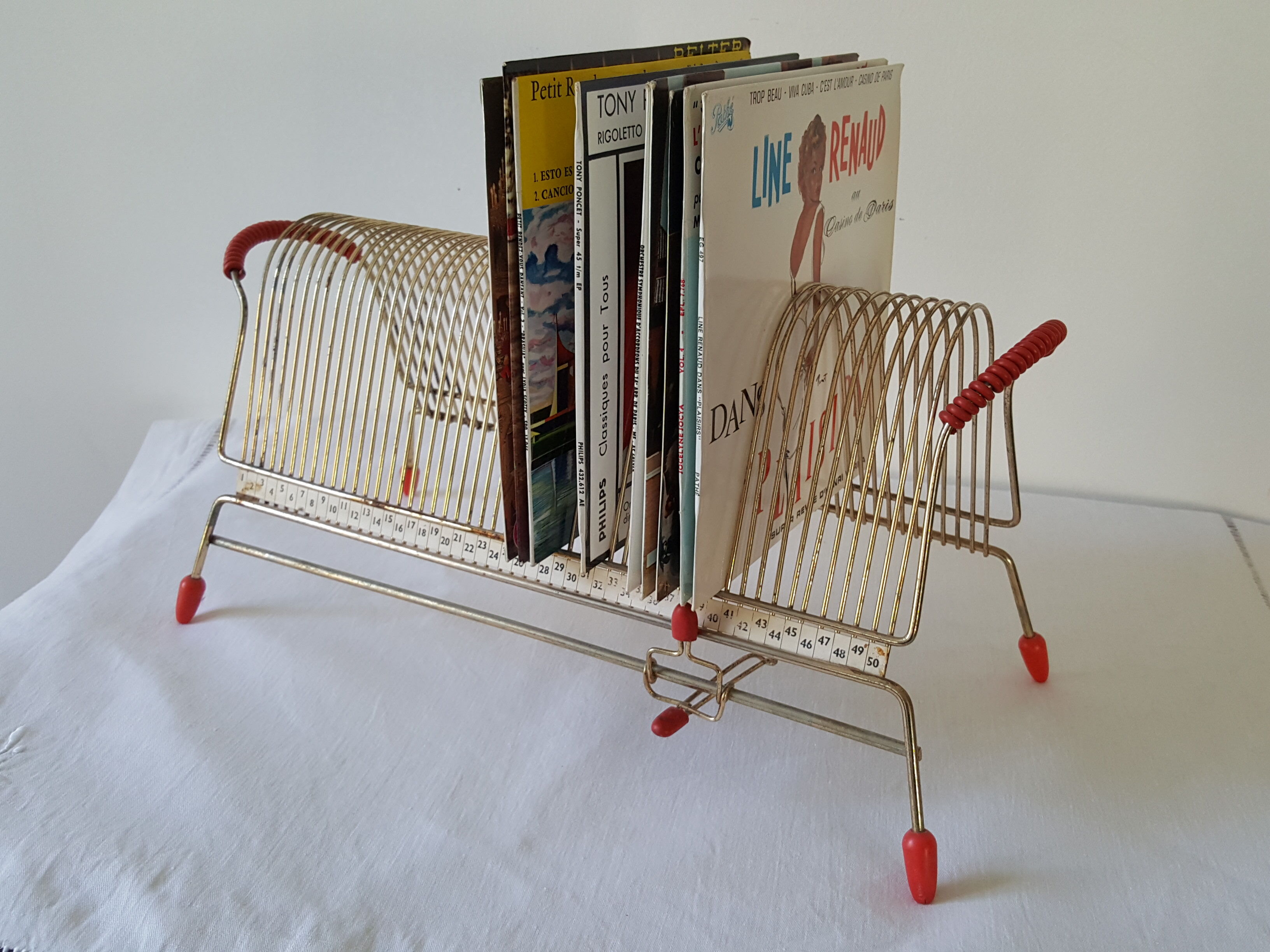 Vinyl holder support discs 45 rounds