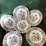 6 Sarreguemines flat plates