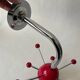 Vintage red Sputnik coat rack