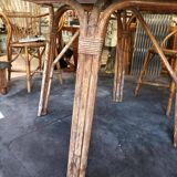 Audout Minet ceramic rattan table